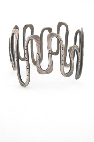 American Modernist Christian Schmidt silver bracelet