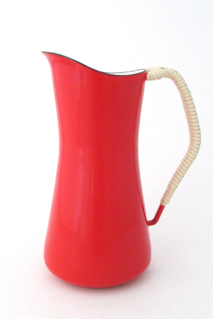Dansk Denmark Kobenstyle red enamel pitcher by Jens Quistgaard early mark