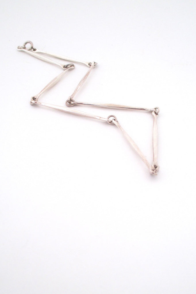 detail David Andersen Norway vintage Modernist silver long link chain rare