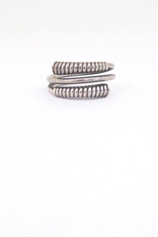 David Andersen Norway vintage mid century silver coiled ring