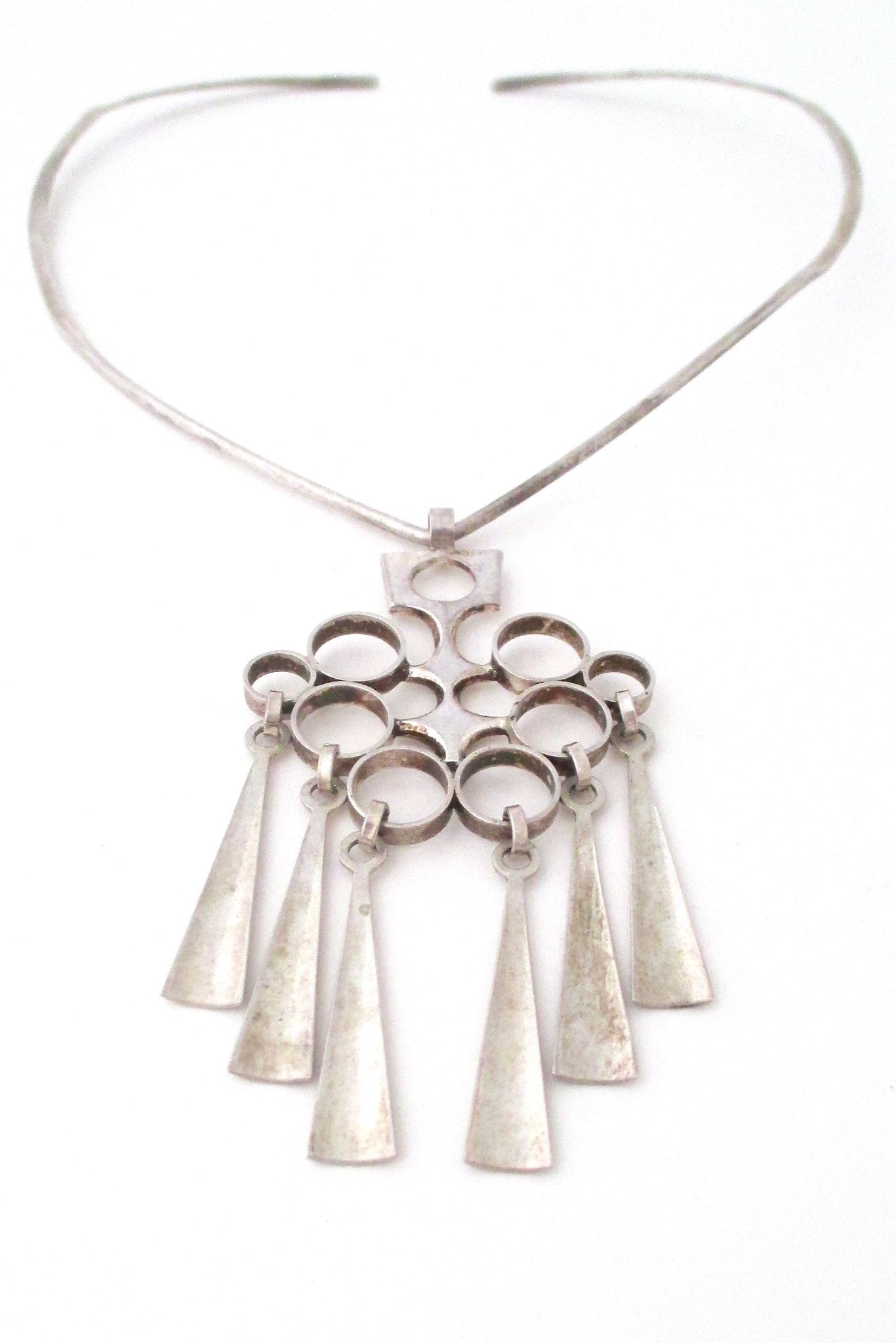David-Andersen Norway vintage silver Scandinavian Modernist necklace