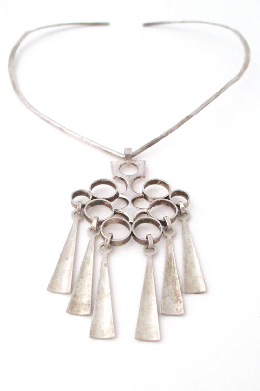 David-Andersen Norway vintage silver Scandinavian Modernist necklace