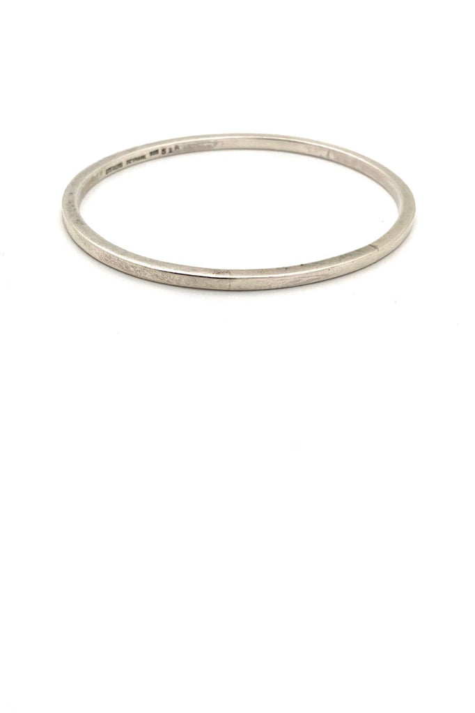 vintage silver bangle bracelet 51A Denmark unknown maker like Georg Jensen
