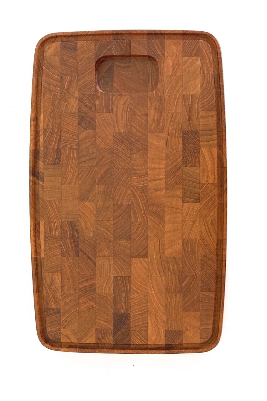 vintage Digsmed Denmark heavy teak cutting serving board