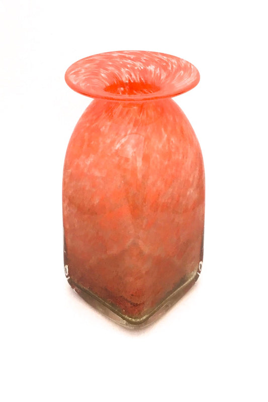 Ekenas Sweden large vintage blown glass vase by John Orwar Lake Scandinavian Modern design