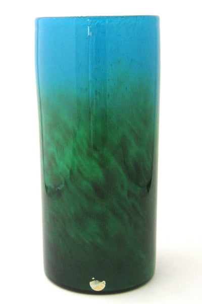 John Orwar Lake for Ekenas Sweden large blown glass vase 