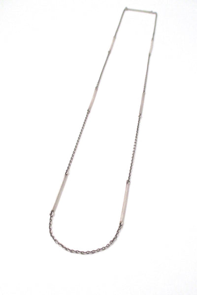 Elis Kauppi Kupittaan Kulta Finland vintage silver Scandinavian Modern long link chain necklace