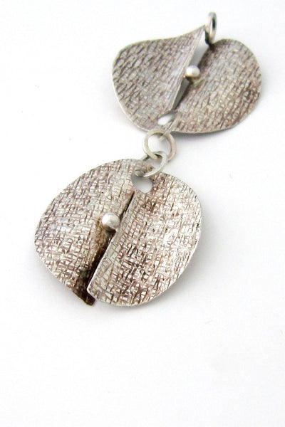 Elis Kauppi for Kupittaan Kulta Finland silver kinetic pendant