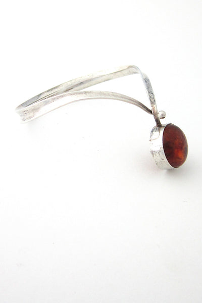 profile Erik Granit Finland sterling silver & amber bracelet