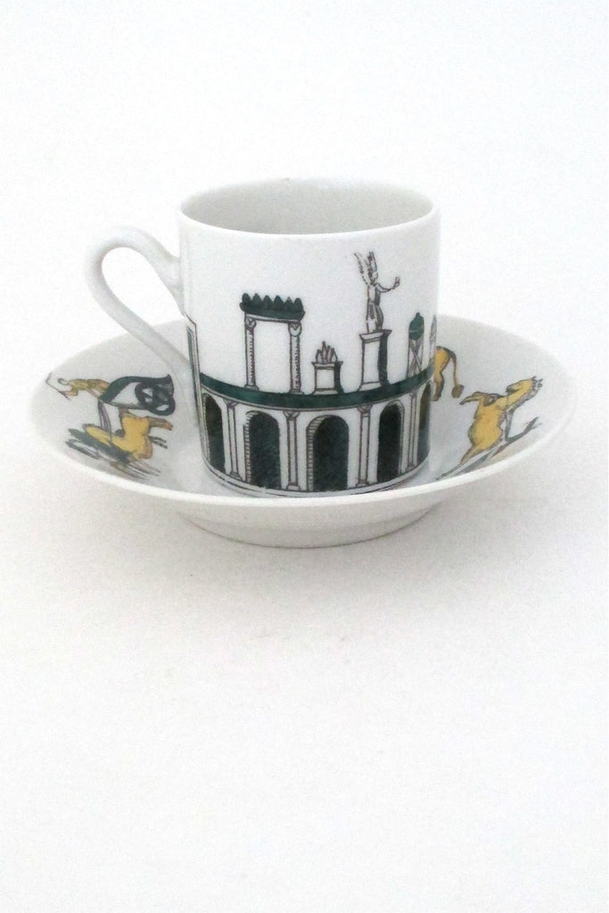 Fornasetti Italy vintage demitasse and saucer