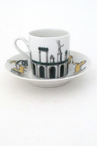 Fornasetti Italy vintage demitasse and saucer