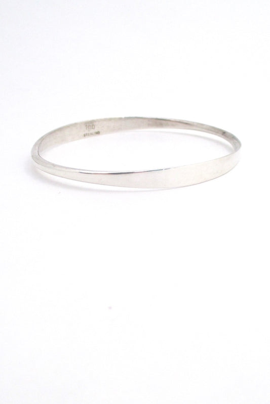 Frances Holmes Boothby USA hammered silver bangle bracelet American Modernist design vintage jewelry