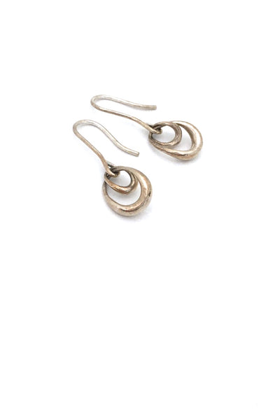 Georg Jensen Denmark vintage silver Offspring earrings 433 Jacqueline Rabun Scandinavian Modernist jewelry design