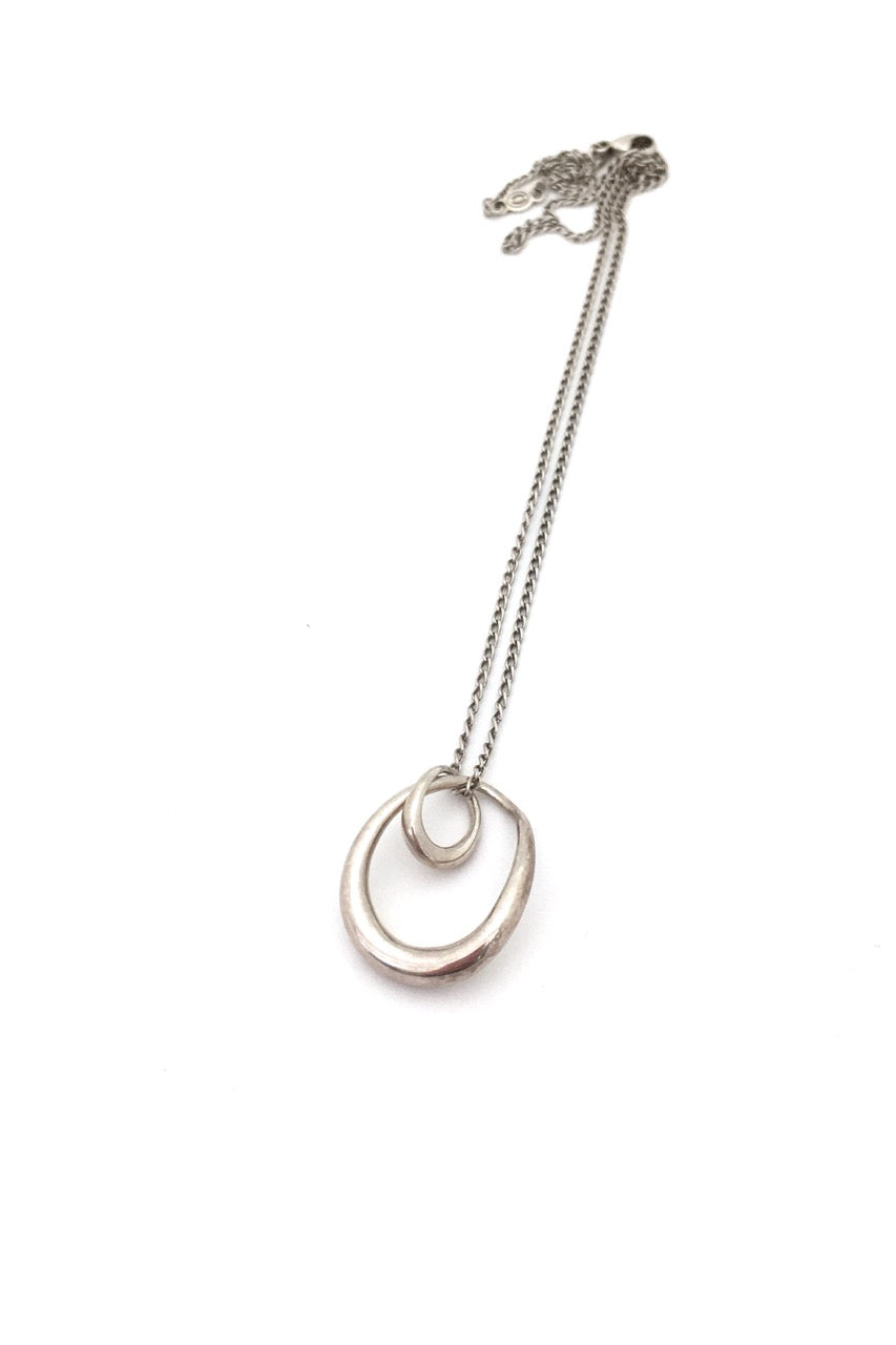 Georg Jensen Denmark vintage silver Offspring pendant necklace 433 Jacqueline Rabun
