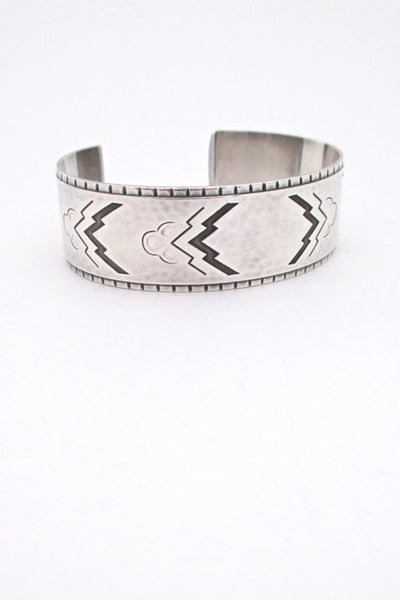 Georg Jensen Denmark vintage heavy silver cuff bracelet 38 by Oscar Gundlach Pederson 1930s