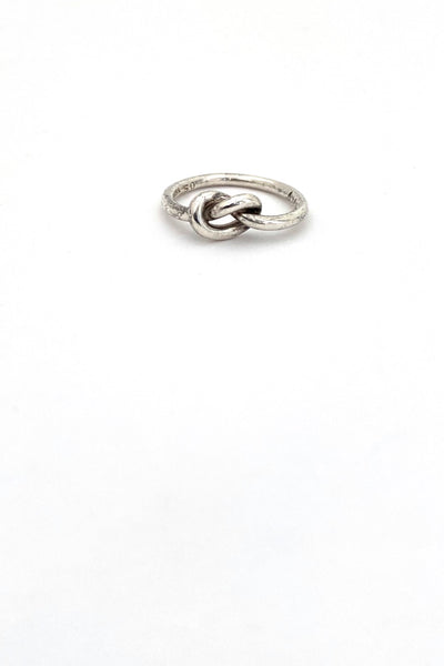 Georg Jensen Denmark vintage silver Love Knot ring A44B Scandinavian Modern jewelry design
