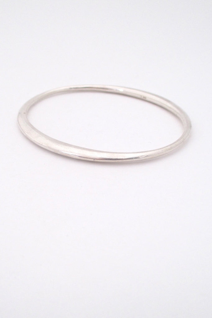 Georg Jensen silver Zephyr bangle bracelet large