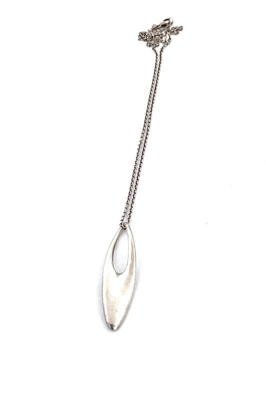 Georg Jensen Denmark vintage silver Zephyr necklace #500 Regitze Overgaard Scandinavian Modernist jewelry design