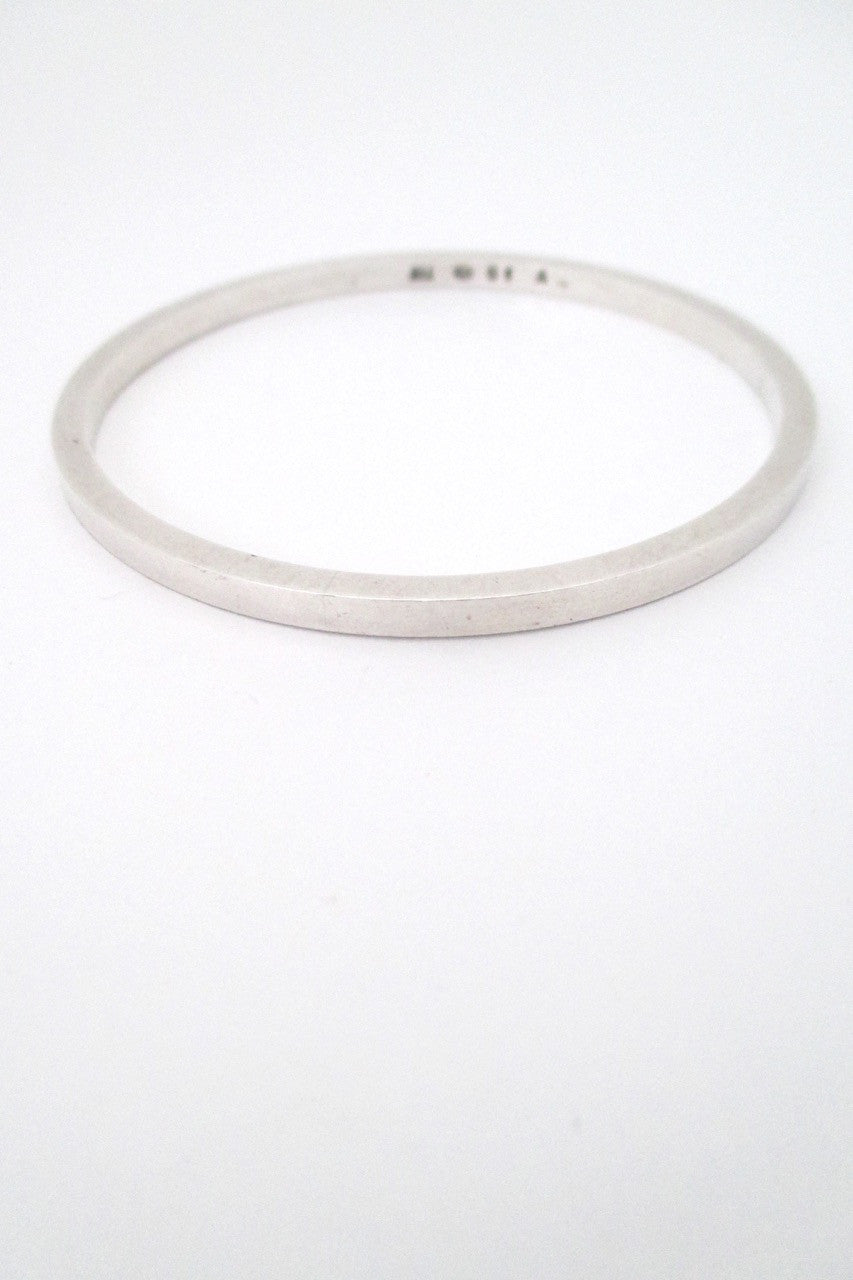 Georg Jensen Denmark vintage Scandinavian Modern silver bangle bracelet 51A