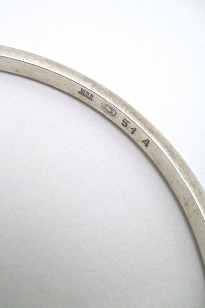 Georg Jensen simple silver bangle #51A