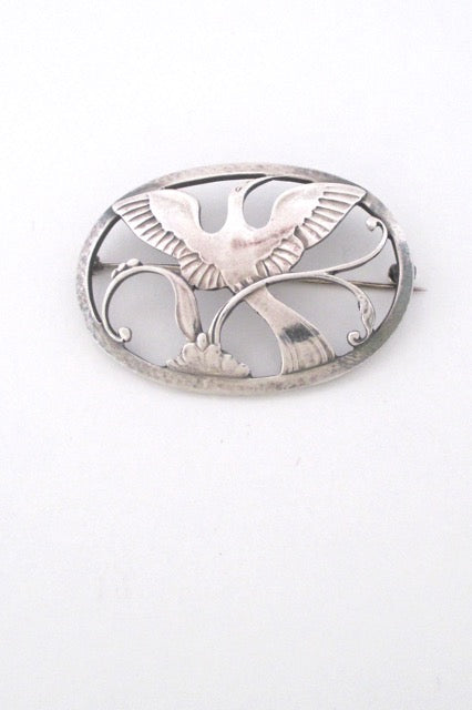 Georg Jensen Denmark vintage Scandinavian silver brooch # 238