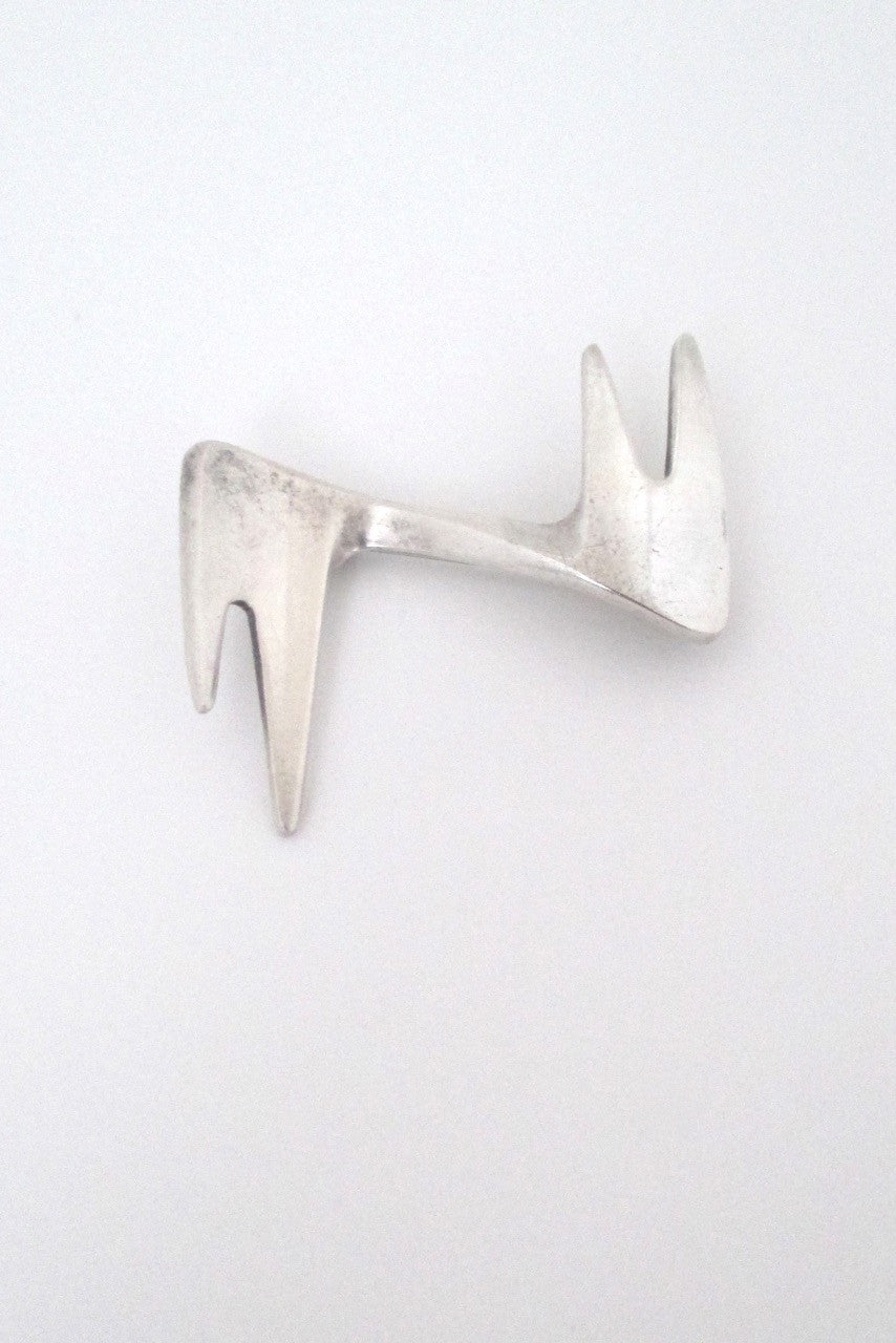 Georg Jensen Denmark vintage Scandinavian Modern brooch 361 by Ibe Dahlquist