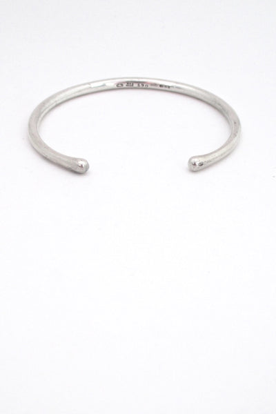Georg Jensen Denmark vintage Scandinavian Modern silver cuff bracelet 150 Danish design