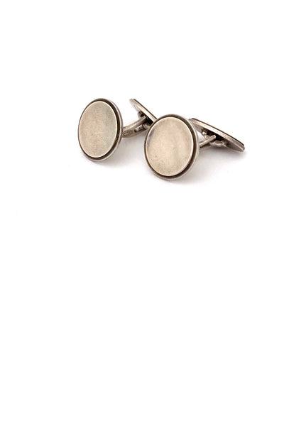 Georg Jensen Denmark vintage silver cufflinks 54 by Henry Pilstrup Scandinavian Modernist jewelry design