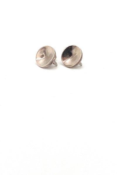 Georg Jensen Denmark vintage silver earrings 136C Nanna Ditzel Scandinavian Modernist jewelry design