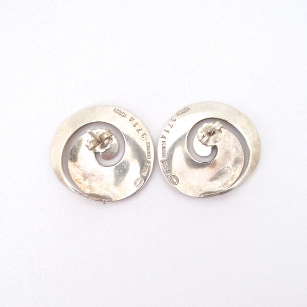Georg Jensen silver earrings #371A ~ Vivianna Torun