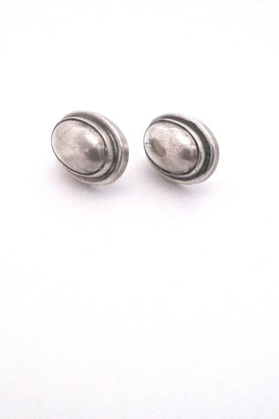 Georg Jensen Denmark vintage silver earrings 86B by Harald Nielsen