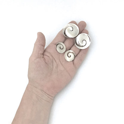 Georg Jensen silver earrings #371A ~ Vivianna Torun