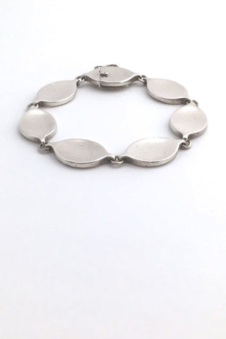 Georg Jensen Denmark vintage silver heavy link bracelet 171 by Flemming Eskildsen Scandinavian Modernist design