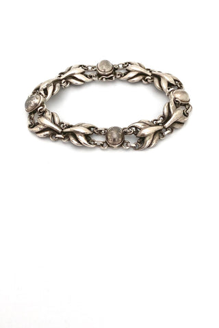 Georg Jensen Denmark vintage silver link bracelet 53 Georg Jensen design 1950 Scandinavian Modern jewelry design