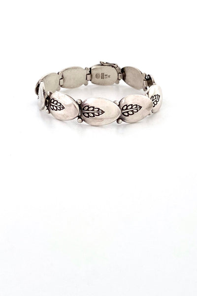 Georg Jensen Denmark vintage silver link bracelet 94A Scandinavian Modernist jewelry design