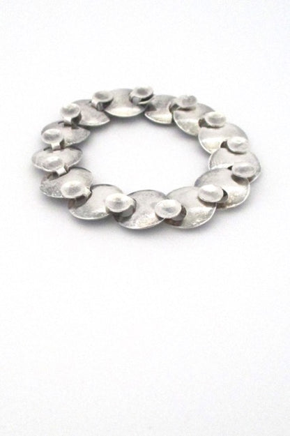 Georg Jensen Denmark vintage Scandinavian Modern silver link bracelet 172 by Ibe Dahlquist