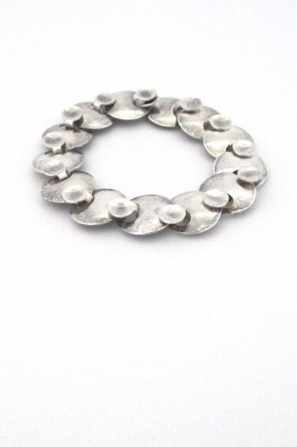 Georg Jensen Denmark vintage Scandinavian Modern silver link bracelet 172 by Ibe Dahlquist