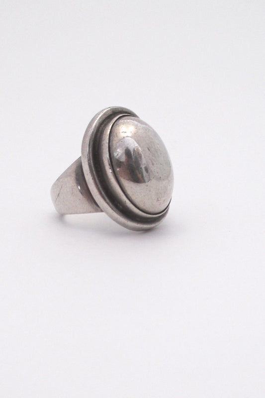 Georg Jensen Denmark vintage silver ring 46A by Harald Nielsen