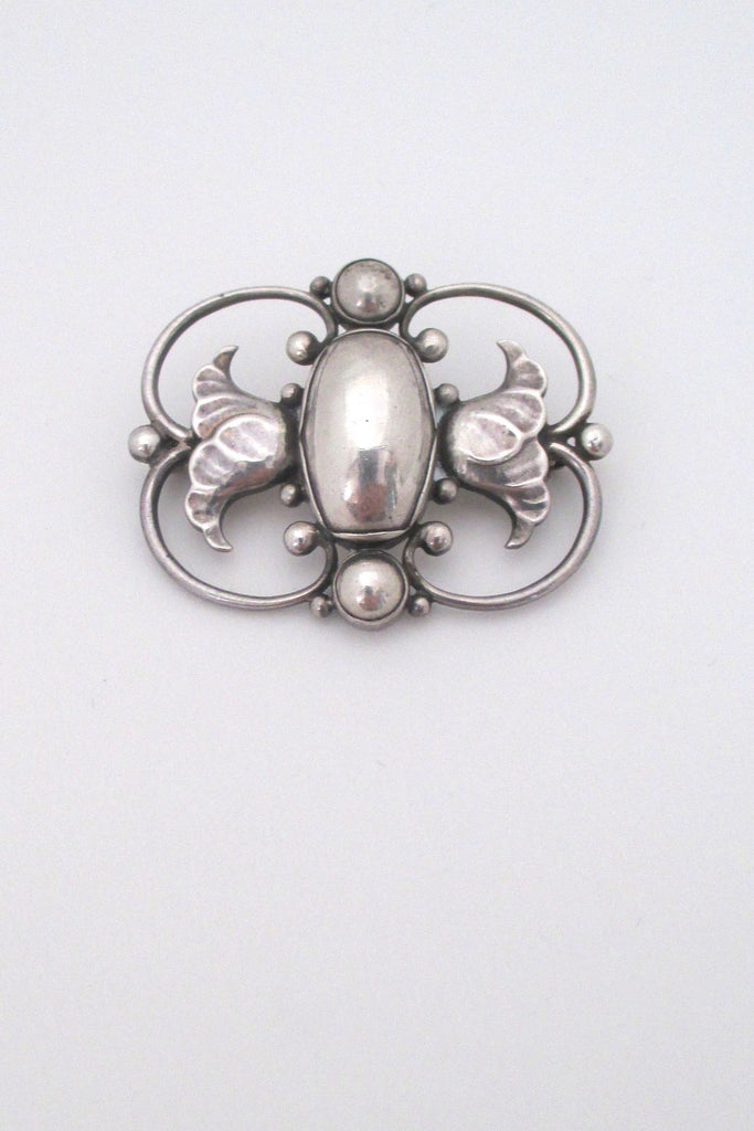 Georg Jensen Denmark vintage silver Skonvirke brooch 236B