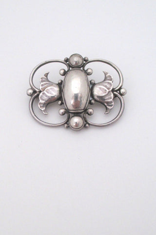 Georg Jensen Denmark vintage silver Skonvirke brooch 236B