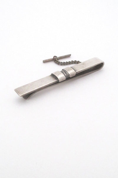 Georg Jensen Denmark vintage silver Scandinavian Modern tie bar 74 by Sigvard Bernadotte