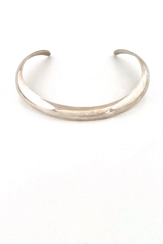 Georg Jensen Denmark vintage silver neck ring torque 16A Ove Wendt Scandinavian Modernist jewelry design