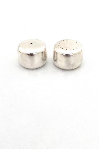 Georg Jensen Denmark vintage sterling silver salt pepper 1135 Henning Koppel Danish Modern design - set 1
