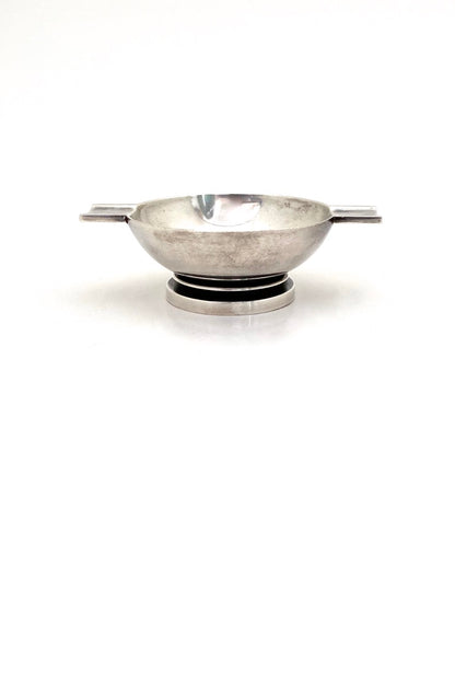 Georg Jensen Denmark vintage Art Deco sterling silver Pyramid ashtray 660 Harald Nielsen Scandinavian Modern design