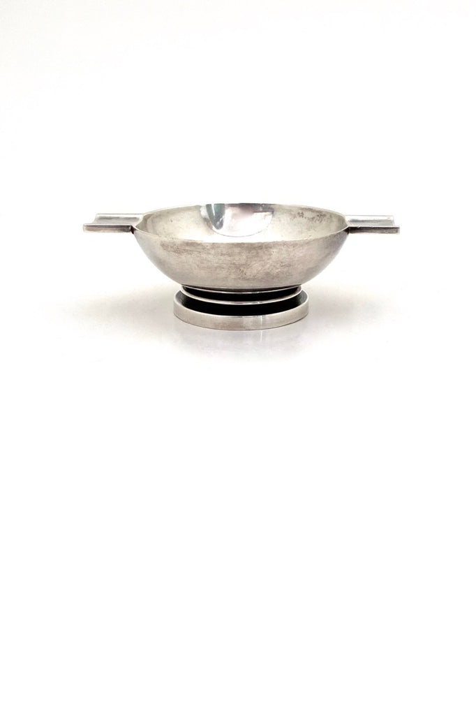 Georg Jensen Denmark vintage Art Deco sterling silver Pyramid ashtray 660 Harald Nielsen Scandinavian Modern design
