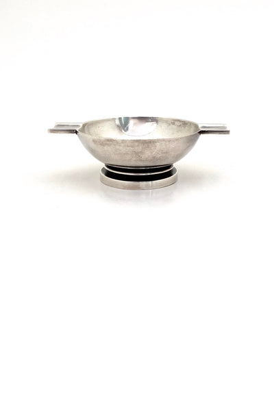 Georg Jensen Denmark vintage Art Deco sterling silver Pyramid ashtray 660 Harald Nielsen Scandinavian Modern design