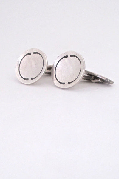 Georg Jensen Denmark vintage silver Scandinavian Modern cufflinks 75B by Poul Hansen