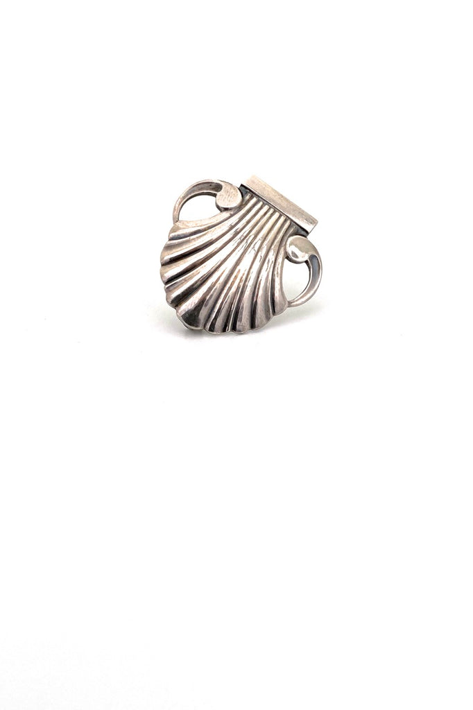 Georg Jensen Denmark vintage silver shell brooch 246 Georg Jensen design