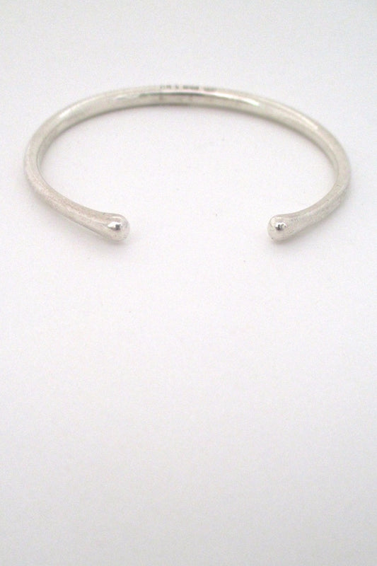 Georg Jensen Denmark vintage Scandinavian Modern silver cuff bracelet 150 Nordic design