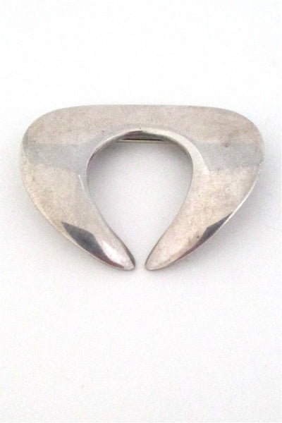 Georg Jensen Denmark vintage modernist silver brooch 366 by Nanna Ditzel